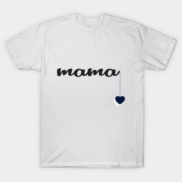 Mama shirt, heart love, shirts for mom, mother, mother's day gift, shirts, women's tee, grandma mom mommy parent shirts baby expecting cute T-Shirt by wiixyou